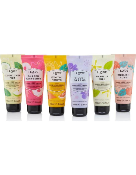 Crema de Manos I LOVE Frambuesa Glaseada 96 g - Hidratante