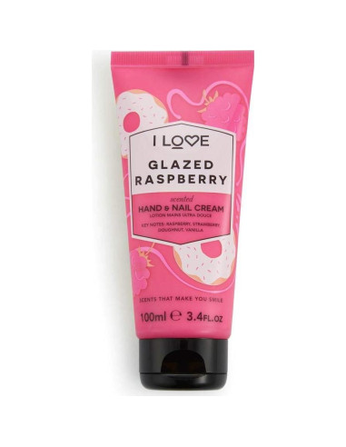 Crema de Manos I LOVE Frambuesa Glaseada 96 g - Hidratante