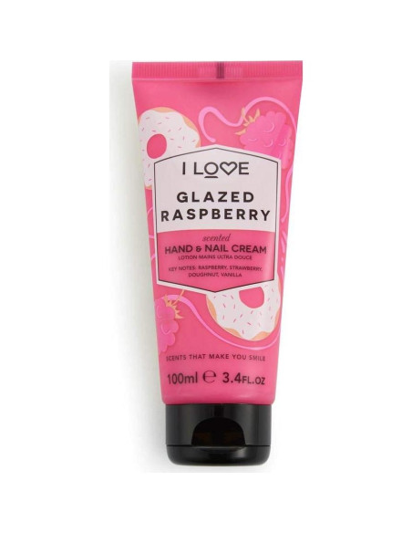 Crema de Manos I LOVE Frambuesa Glaseada 96 g - Hidratante