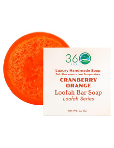 Jabón de Lufa Natural 360Feel Naranja y Arándano 113g
