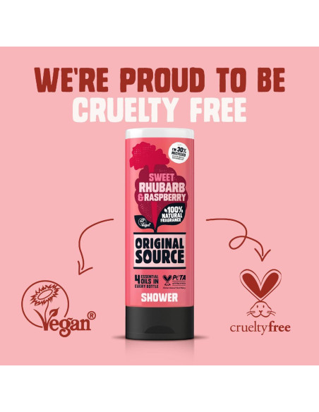 Gel de Ducha Original Source Ruibarbo y Frambuesa 250ml