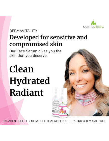 Suero Facial Hidratante Orgánico Sin Fragancia Ultimate Vitality 28g