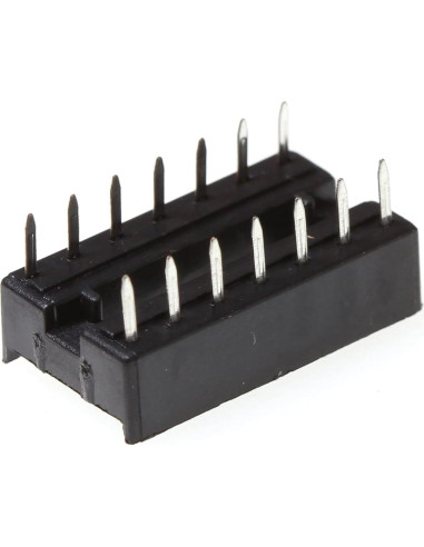 30 Adaptadores Zócalo IC DIP-14 Huaban 2.54mm Soldadura