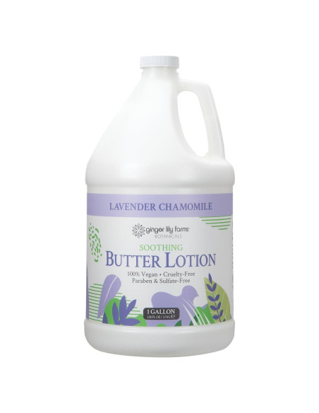 Loción de Mantequilla Calmante Ginger Lily 1 Galón Vegana
