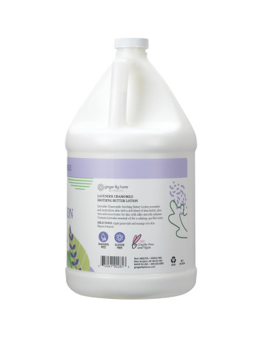 Loción de Mantequilla Calmante Ginger Lily 1 Galón Vegana