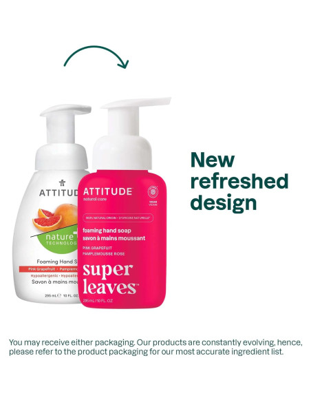 Jabón de Manos Espumoso ATTITUDE Pomelo 296 ml Vegano Jabón de Manos Espumoso ATTITUDE Pomelo 296 ml Vegano