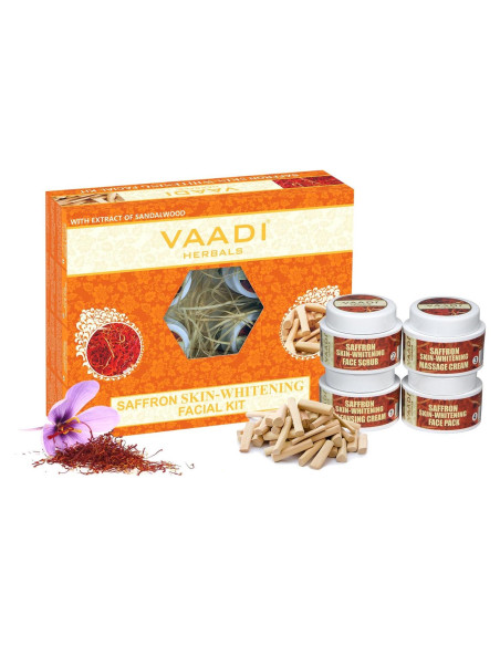 Kit Facial Vaadi Herbals - Azafrán y Sándalo - 70 Gr