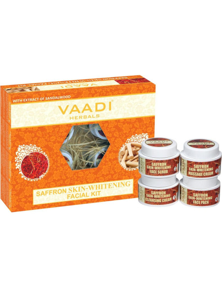 Kit Facial Vaadi Herbals - Azafrán y Sándalo - 70 Gr
