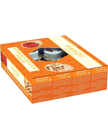 Kit Facial Vaadi Herbals - Azafrán y Sándalo - 70 Gr