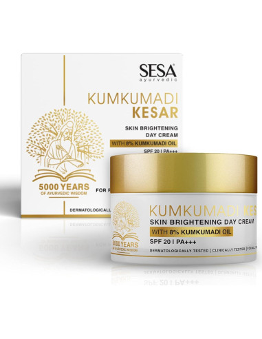 Crema de Día Kumkumadi Kesar Sesa 50g Hidratante SPF20