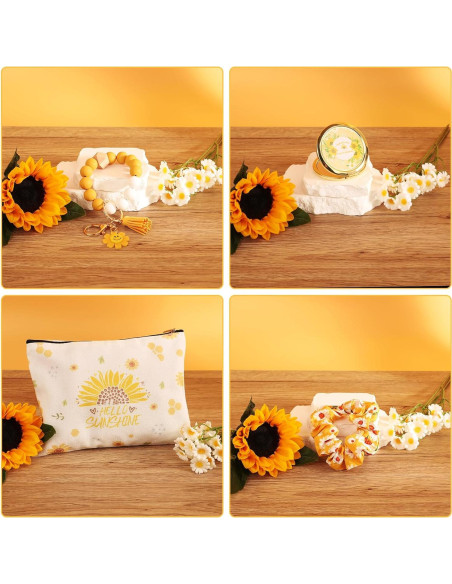 Canasta de Regalo de Girasol DORBOKER 15 Piezas Bienestar