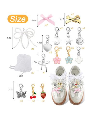 30 Encantos para Zapatos Yawlsow - Accesorios de Moda