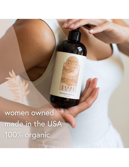 Aceite Corporal Orgánico Moon Bath EVERY BODY 355 ml - Jojoba, Marula, Moringa