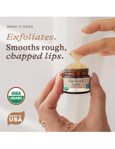 Exfoliante Labial Orgánico Beauty by Earth Vainilla 19.84g 2