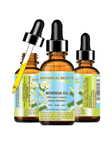 Aceite de Moringa Virgen Sin Refinar 15 ml Belleza Botánica
