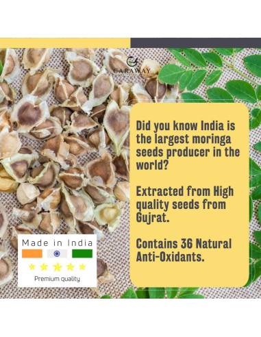 Aceite de Semilla de Moringa CARAWAY 100% Puro 50 ml