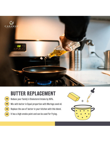 Aceite de Semilla de Moringa CARAWAY 100% Puro 50 ml