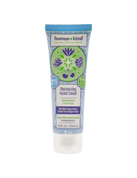 Crema Facial Hidratante Human+Kind 70.87 g - Vegana y Suavizante Crema Facial Hidratante Human+Kind 70.87 g - Vegana y Suavizante