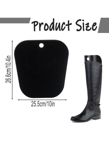 3 Pairs Soporte para Botas Altas Reutilizable Negro