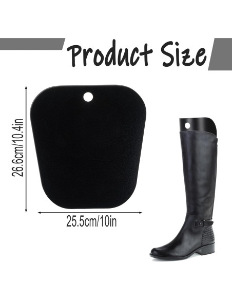 3 Pairs Soporte para Botas Altas Reutilizable Negro