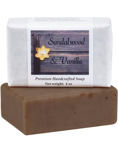 Jabón Hecho a Mano Sándalo y Vainilla 113g - MoonDance