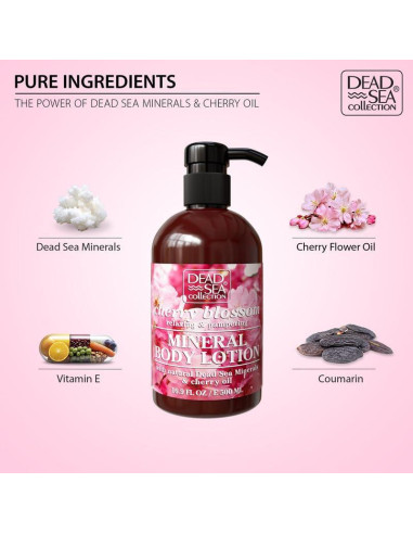 Loción Corporal Hidratante Flor de Cereza 500ml - Mar Muerto