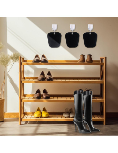 3 Pairs Soporte para Botas Altas Reutilizable Negro