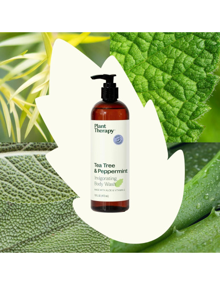 Jabón Corporal Natural Plant Therapy 473 ml Árbol de Té y Menta