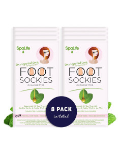Calcetines Exfoliantes SpaLife para Pies - Paquete de 8