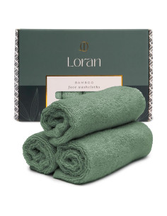 Juego de 6 Toallas de Mano Loran Salvia 25.4 cm Ultra Suaves