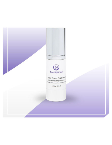 Suero Facial Vitamina C y E Nuzilicious 28.35 g Vegano