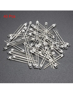 Diodo Emisor Infrarrojo LED uxcell 940nm 40pcs 7m DC 1.2V 2