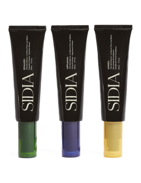 Set de Sueros para Manos SIDIA - 3 Aromas 50 mL cada uno Set de Sueros para Manos SIDIA - 3 Aromas 50 mL cada uno