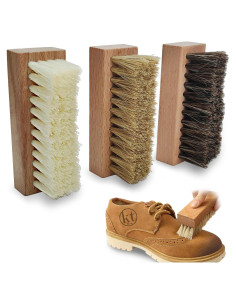 Juego de 3 cepillos de limpieza de zapatos KT Deals