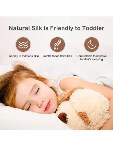 Funda de Almohada de Seda ATreebag 33x46 cm Gris Plateado