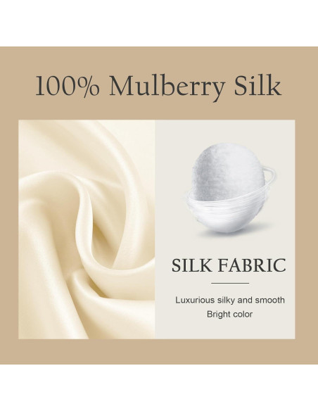 Funda de Almohada de Seda OLESILK 50.8x137.2cm con Cremallera