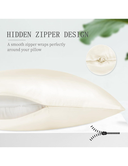 Funda de Almohada de Seda OLESILK 50.8x137.2cm con Cremallera