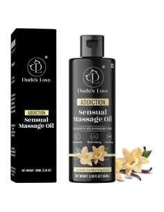 Aceite de Masaje Orgánico Vainilla Adicción 100ml - Dude's Love