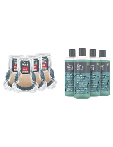 Herramienta de Ducha Dove Men + Care Exfoliante y Gel de Ducha