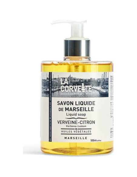 Jabón Líquido de Marsella La Corvette 500ml Verbena-Limón