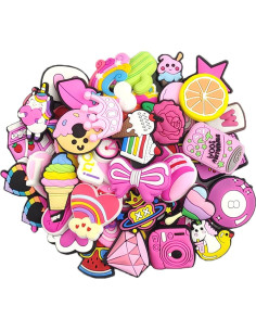 35 Pcs Encantos de Zapatos para Niñas PVC Kawaii 2