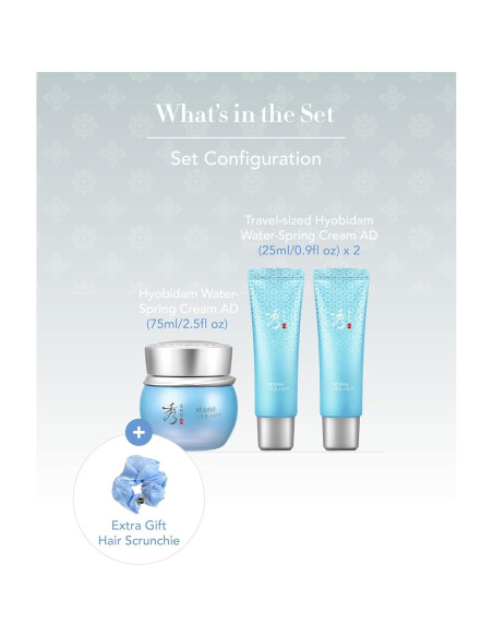 Conjunto Crema de Agua Sooryehan AD 124.2 ml - Hidratante Coreano