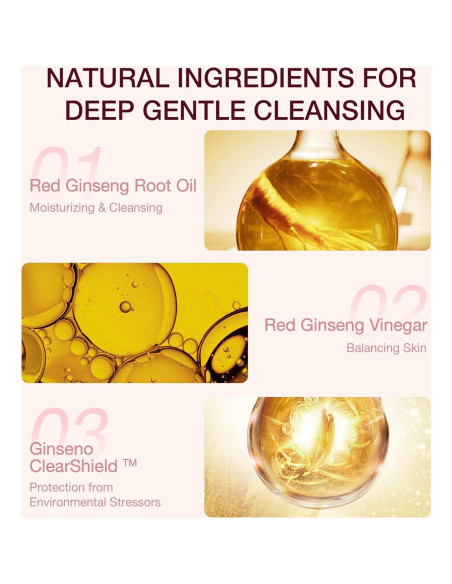 Aceite Limpiador Hidratante DONGINBI 200ml - Ginseng Rojo Coreano