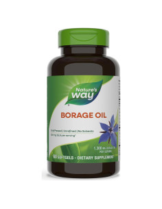 Aceite de Borraja Nature's Way 300 mg GLA 60 Gelatinas Blandas