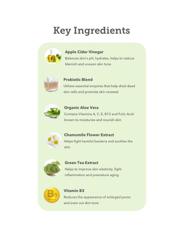 Suero Facial AppleBiotic de Vinagre de Sidra 29.57 ml x 3