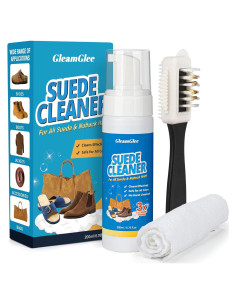 Kit Limpiador de Ante y Nubuck - 340g con Cepillo y Toalla