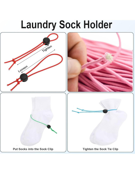 30 Clips para Calcetines Awsxuoor - Organizador Lavadora