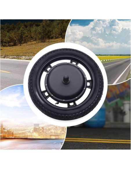 Kit de Conversión de Bicicleta Eléctrica 48V 1000W Rueda 16"