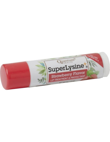 Bálsamo Labial Herbal Quantum Health SuperLysine+ Fresa SPF 21