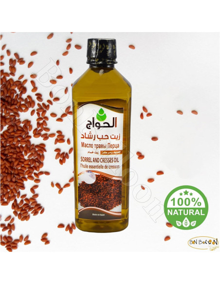 Aceite de Semillas de Berro 100% Puro Al Hawaj 500 ml